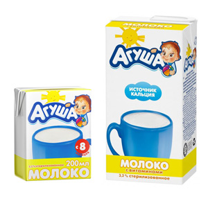 Молоко детское с витаминами Агуша